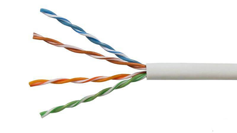 Cable utp Cat6 Unifilar CCA Gris Aleacion