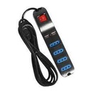 ALARGADOR ELECTRICO 3 MT 2 USB NEGRO