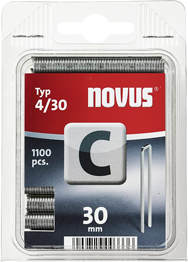 Grapa Lomo Estrecho Novus 4/30 | Pack de 1100 Unidades