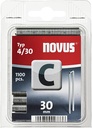 Grapa Lomo Estrecho Novus 4/30 | Pack de 1100 Unidades