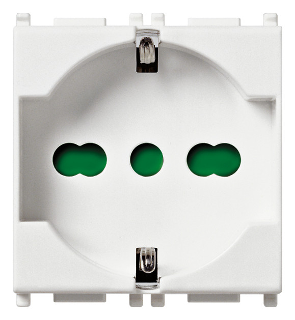 Toma VIMAR 2P+T 16A universal blanco
