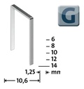 Grapa tipo G 10 mm 600 uni Novus