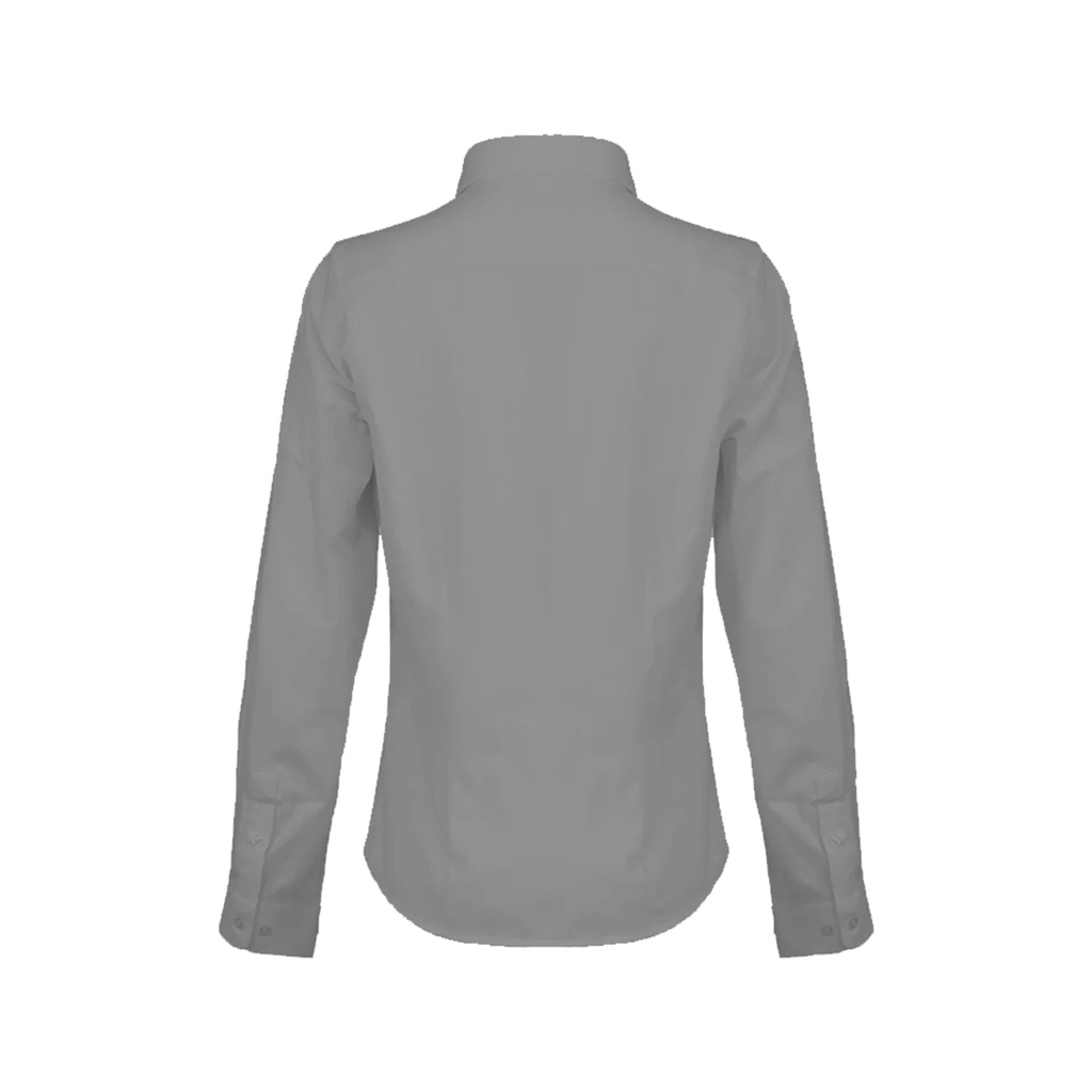 BLUSA OXFORD M/L GRIS T/M