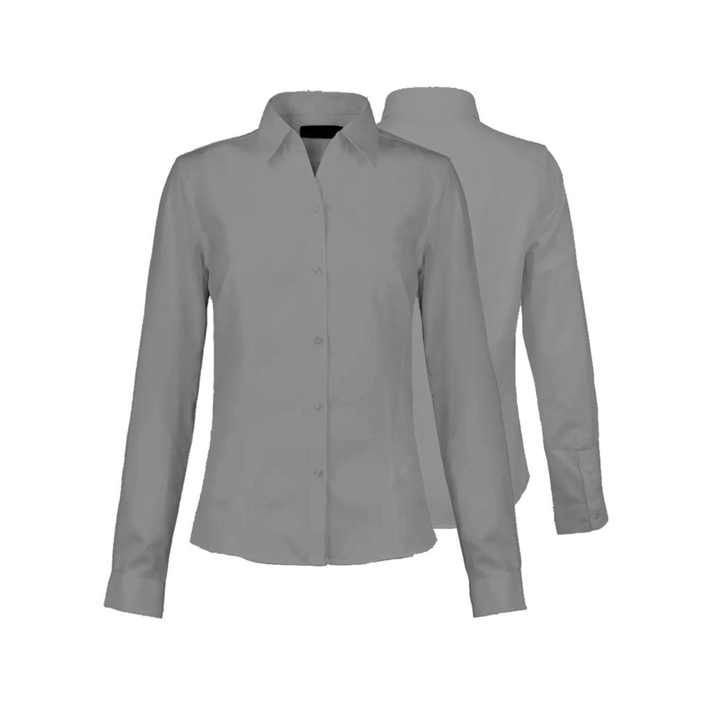 BLUSA OXFORD M/L GRIS T/XL