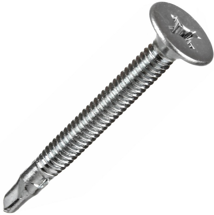 Tornillo autoperforante cabeza Wafer- Alas 12-24x2 pack de 100 u.