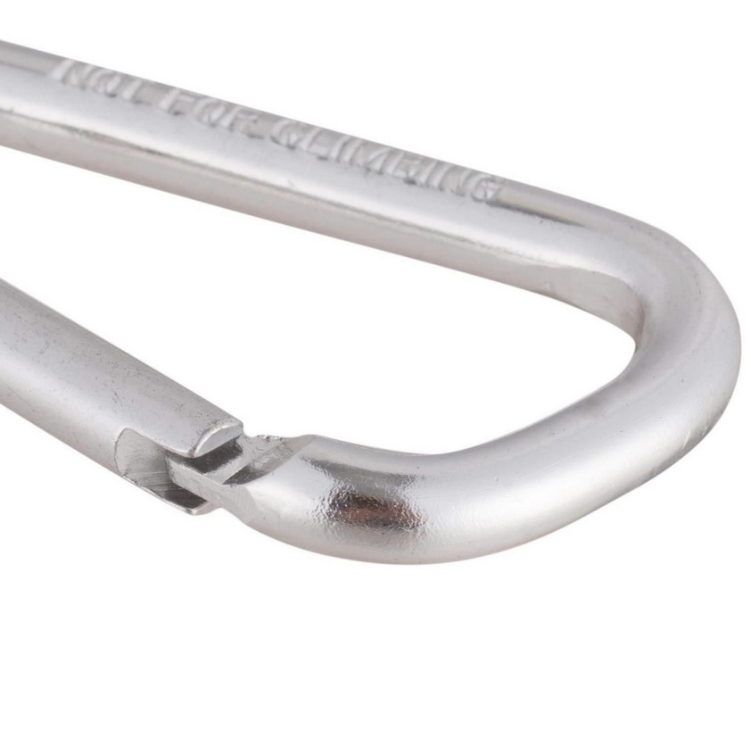 MOSQUETON ALUMINIO 5.0x50 PLATEADO