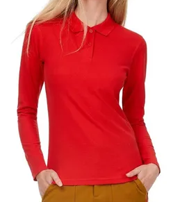 POLERA PIQUE MUJER M/L ROJO 230 T/XL