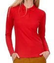POLERA PIQUE MUJER M/L ROJO 230 T/XL