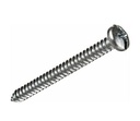 Tornillo Roscalata Cabeza Plana Ranurada Combinada #6 x 3/4" - Paquete de 100 unidades
