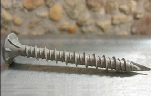 Tornillo Cabeza Avellanada para Fibrocemento #10 x 1 1/4" - Rosca Gruesa - Caja 100 un.