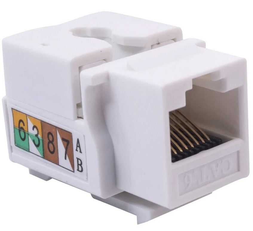 MODULO RJ-45 CAT6 BLANCO