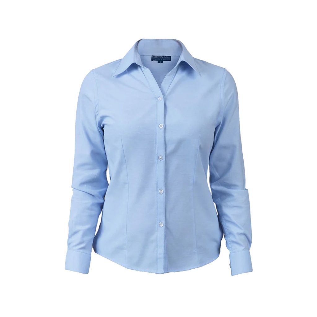 BLUSA OXFORD M/L CELESTE T/S