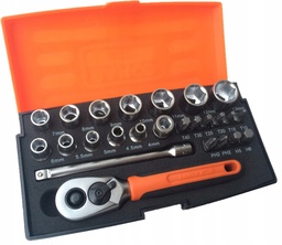 [SBSL25] juego de dados bahco 1/4" 25 pcs SBSL25