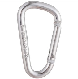 [01MSA] MOSQUETON ALUMINIO 5.0x50 mm PLATEADO