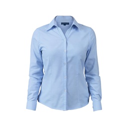 [541121] BLUSA OXFORD M/L CELESTE T/S