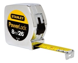 [33-428M] Huincha de medir stanley  Powerlock 8 Metro
