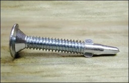 [10ATPF] Tornillo autoperforante cabeza Wafer- Alas 12-24x2 pack de 100 u.