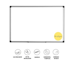 [BI-MA0212170] PIZARRA BLANCA ACRÍLICA BISILQUE 60×045