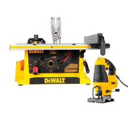 [DWE7470+PROMO] Sierra de Banco más caladora 550W Marca Dewalt