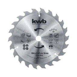 [49586142] Disco Sierra Circular 7 1/4 24 dientes Kwb 49586142