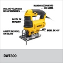 Sierra Caladora dewalt 650W DWE300