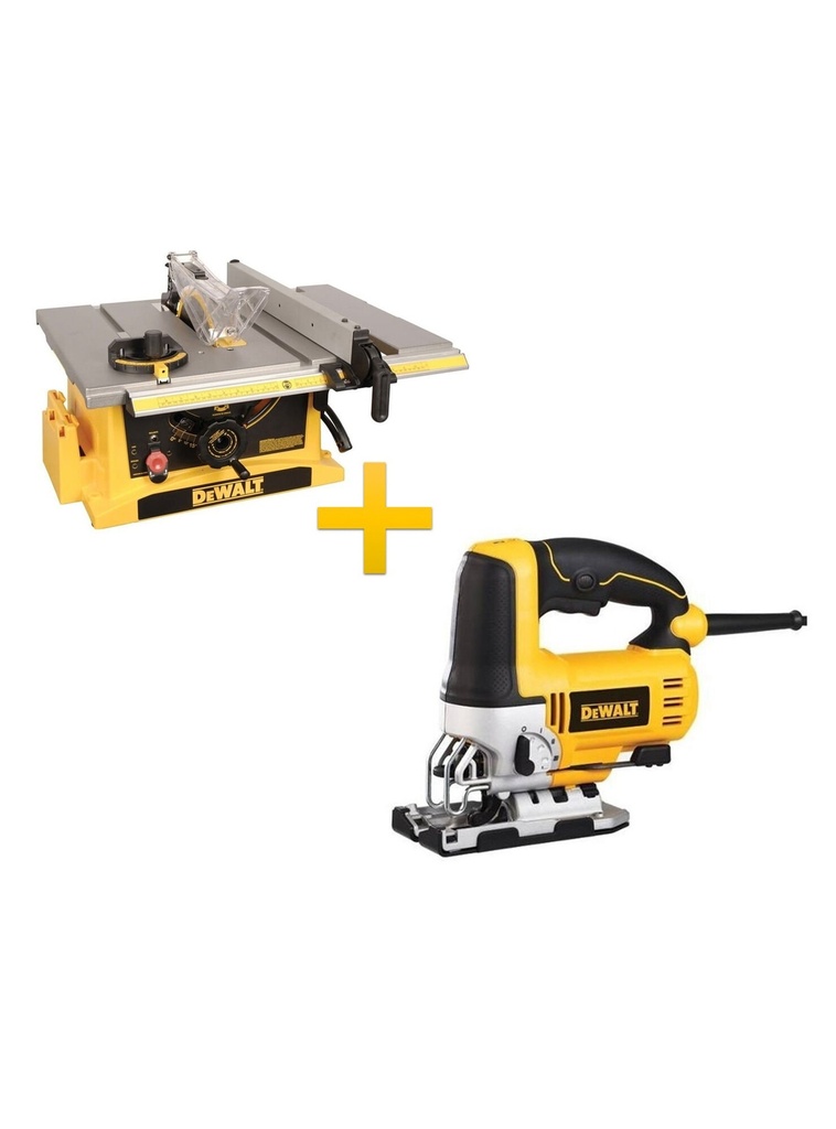 Sierra de Banco más caladora 550W Marca Dewalt