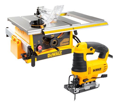Sierra de Banco más caladora 550W Marca Dewalt