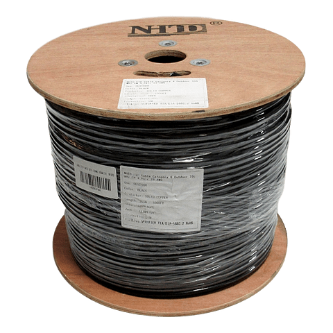 CABLE FTP CAT6 305MTS 23AWG CCA PVC NEGRO