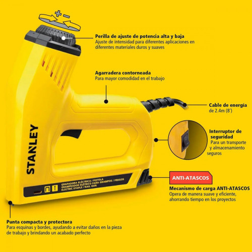 ENGRAPADORA / CLAVADORA ELÉCTRICA 220 V STANLEY TRE550-B2C