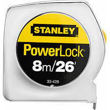 Huincha de medir stanley  Powerlock 8 Metro