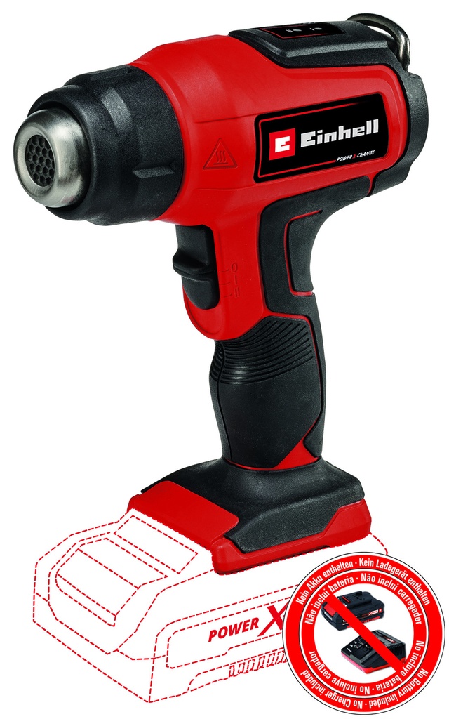 Pistola de calor Inalámbrica Einhell | 18V | 200 l/min