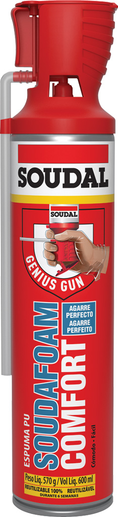 ESPUMA POLIURETANO GENIUS SOUDAL 600ML