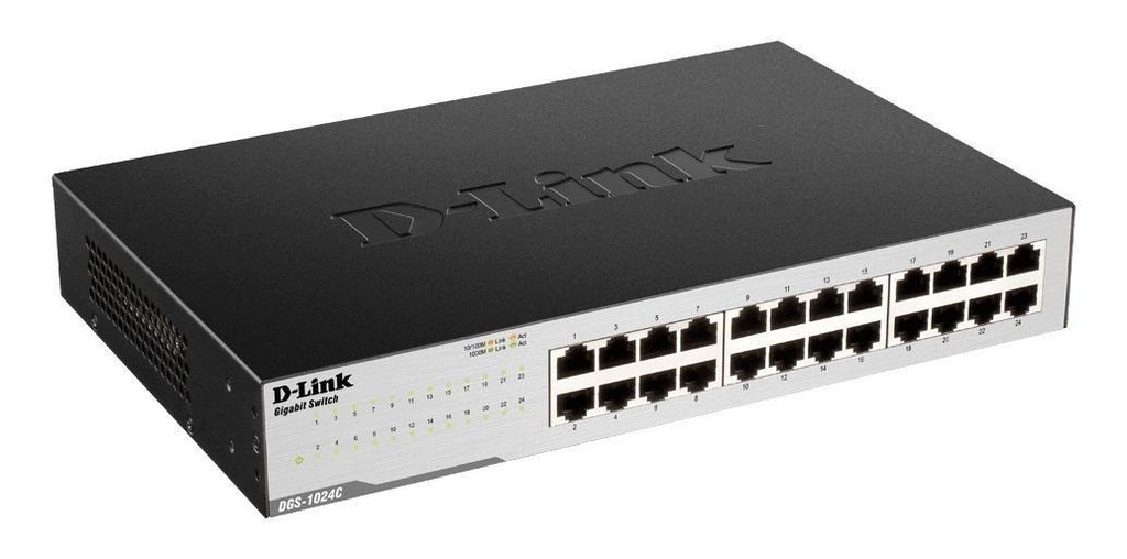 Switch D-link Gigabit 10/100/1000 no Administrado DGS-1024C