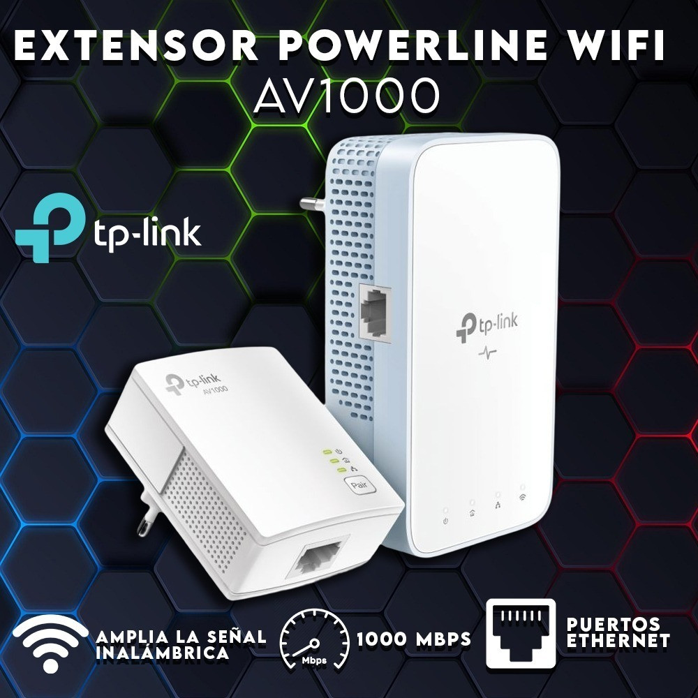 Kit repetidor electrico wifi TPLink AV 1000 TL-WPA7517