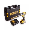 Taladro percutor dewalt 20V + 1 Bateria 5AH + Caja