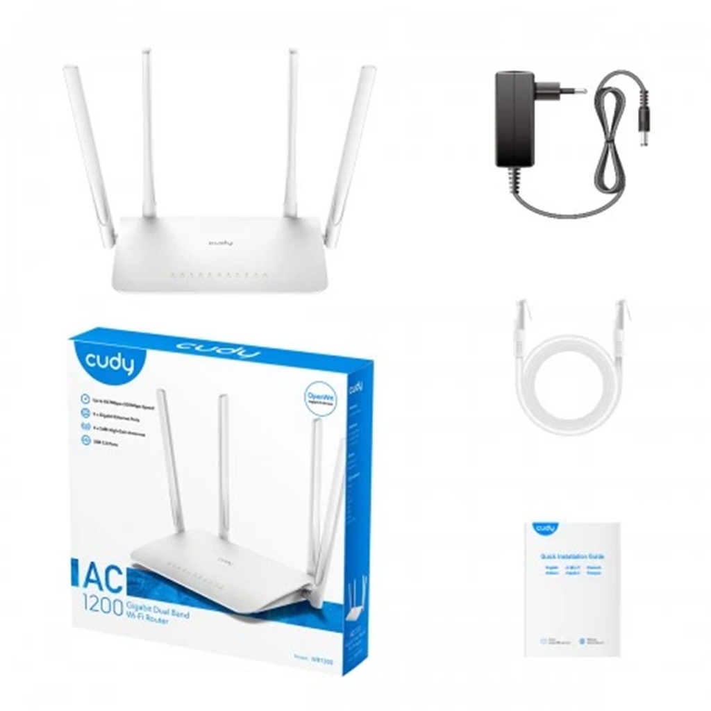 Router Wifi doble banda Cudy AC1200 4 en 1