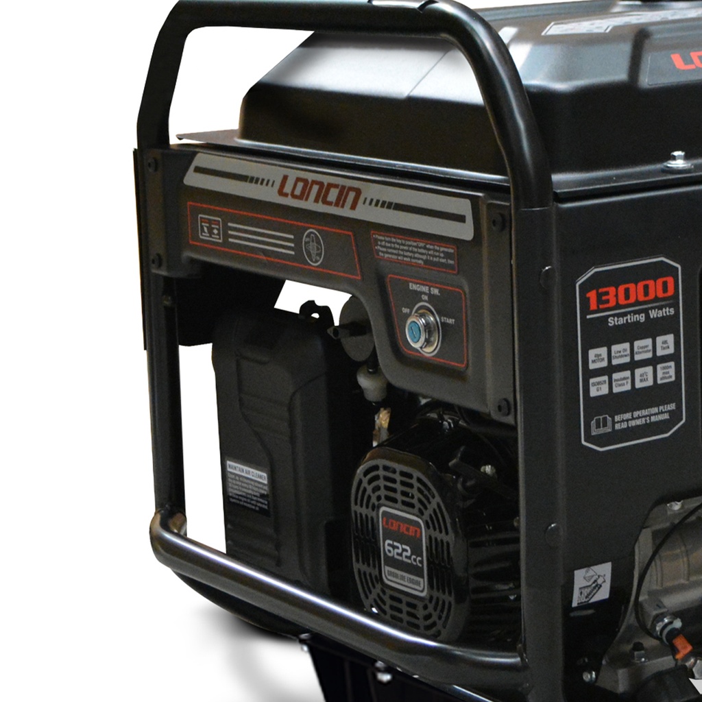 Generador Gasolina LC 13000 - 10 Kw. Partida Eléctrica C/Batería 220 Volt