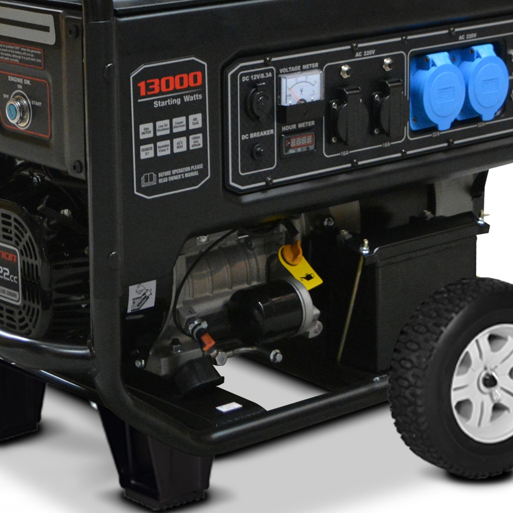 Generador Gasolina LC 13000 - 10 Kw. Partida Eléctrica C/Batería 220 Volt
