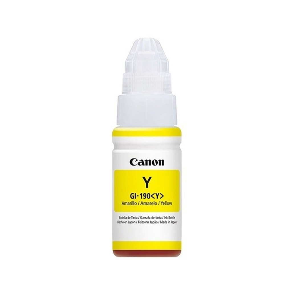 Botella de Tinta color Amarillo Canon GI-190