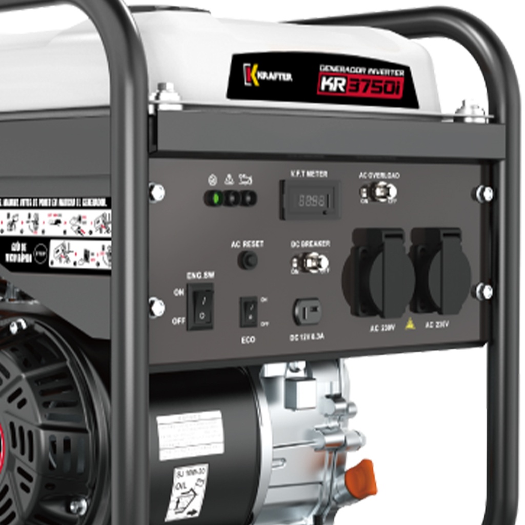 GENERADOR INVERTER  KR3750ID 3,3 KVA Partida Manual