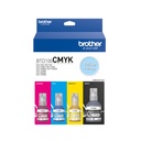 Kit de Tintas Brother BTD100CMYK - Cian, Magenta, Amarillo y Negro