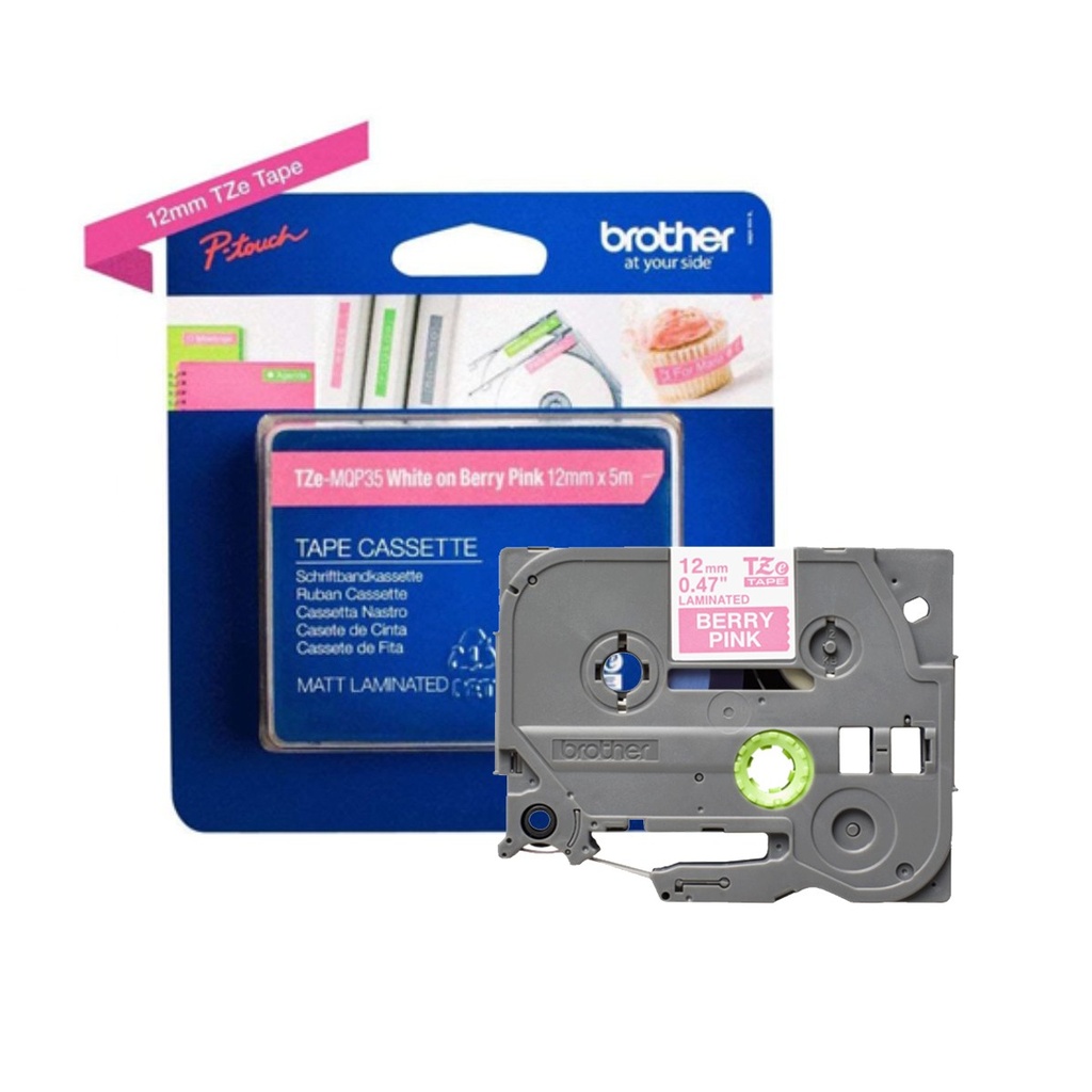 Cinta rotuladora Brother TZEMQP35