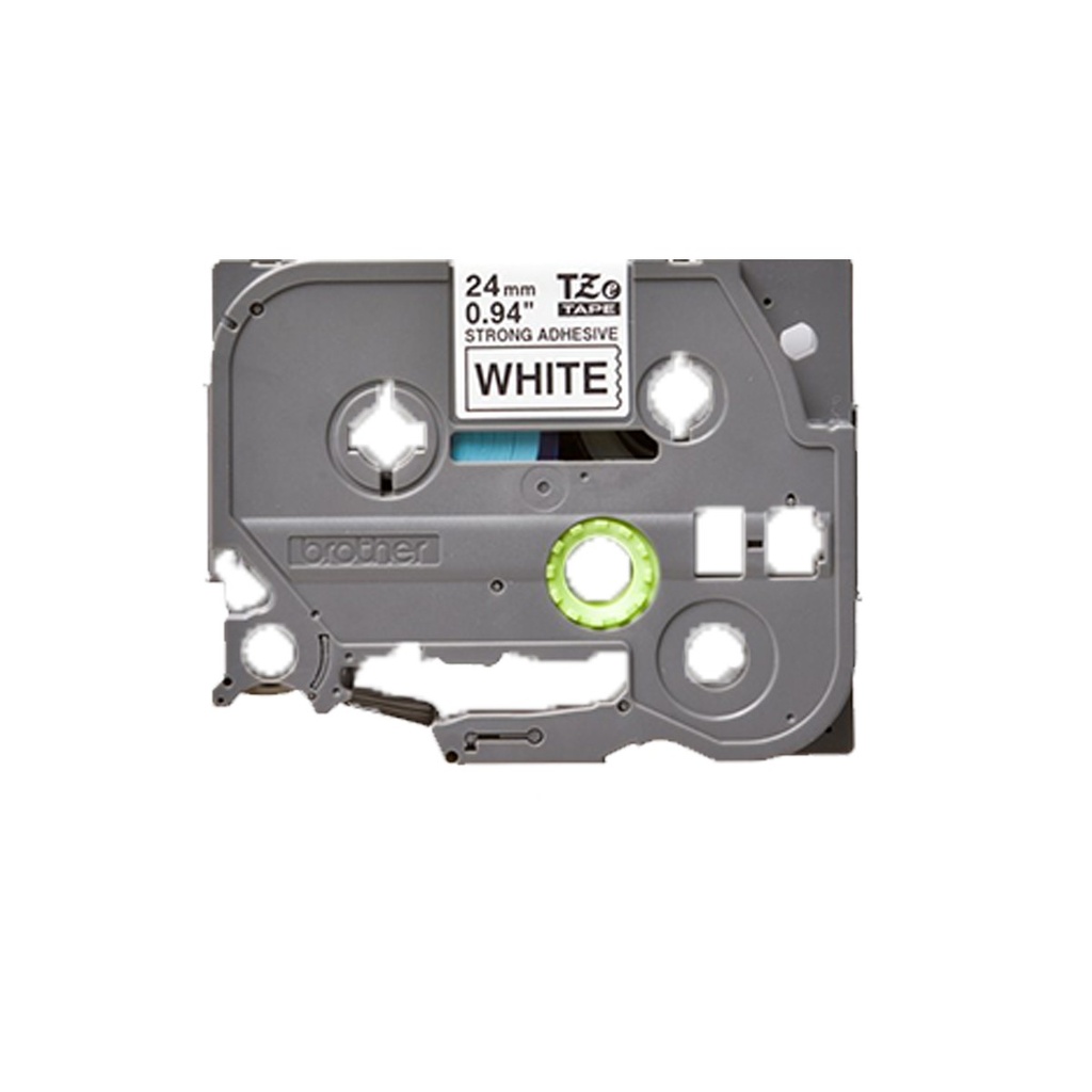 Cinta rotuladora Brother negro sobre blanco 24 mm TZeS251
