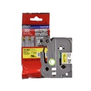 Cinta rotuladora Brother Negro sobre amarillo 24 mm TZeS651