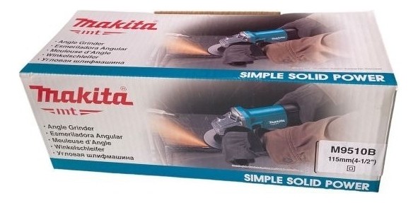 Esmeril Angular Makita 41/2 M9510B color turquesa