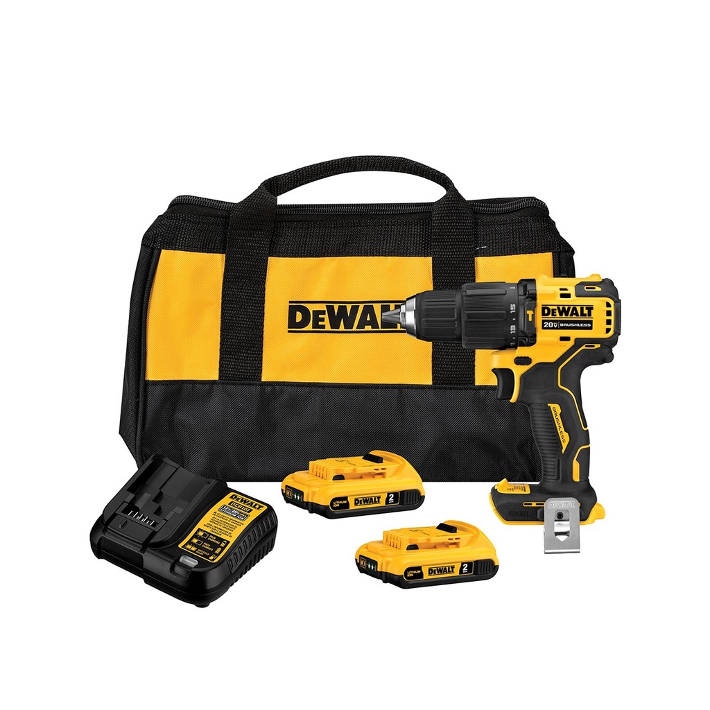Taladro Percutor Inalámbrico 20V | 2 baterías de 2.0Ah  Dewalt  DCD709D2-B2