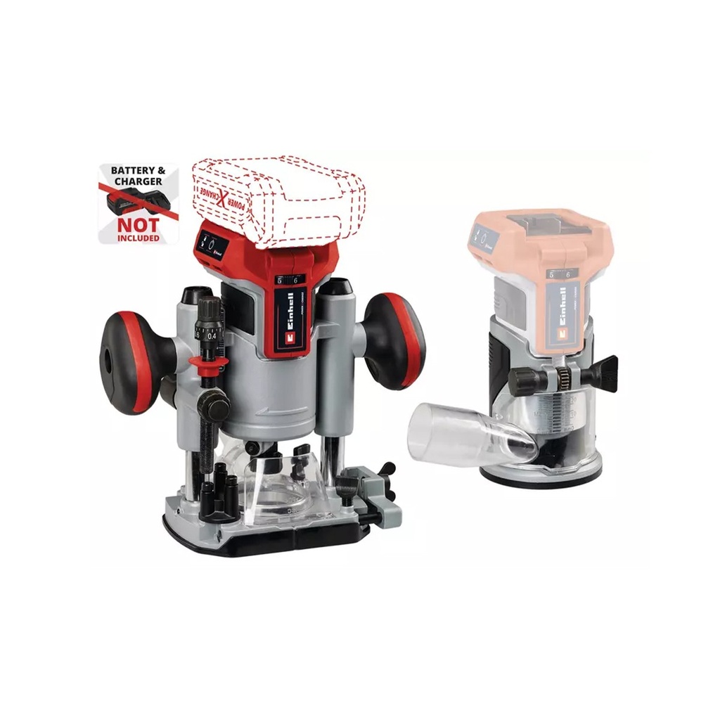 Fresadora Inalámbrica / Rebajadora TP-RO 18 Set Li BL  Einhell: