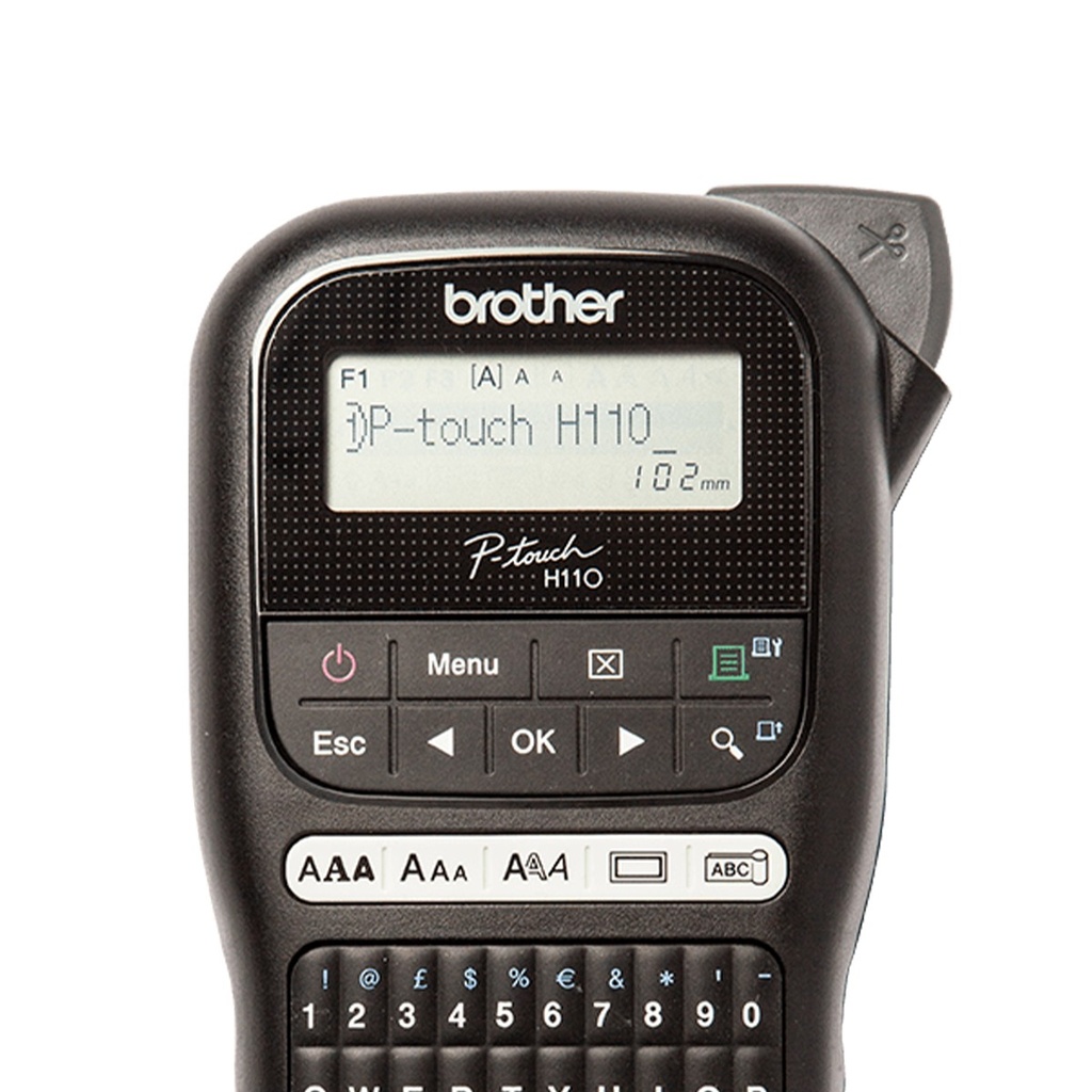 Rotuladora Portatil negra Brother PT H110BK