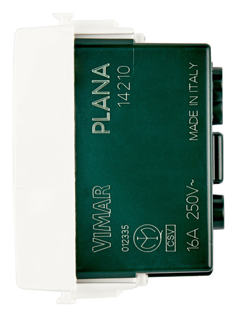 Toma VIMAR 2P+T 16A universal blanco