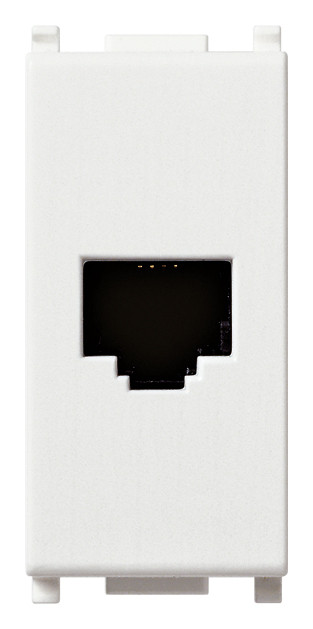 Toma telefónica VIMAR RJ11 6/4 blanco